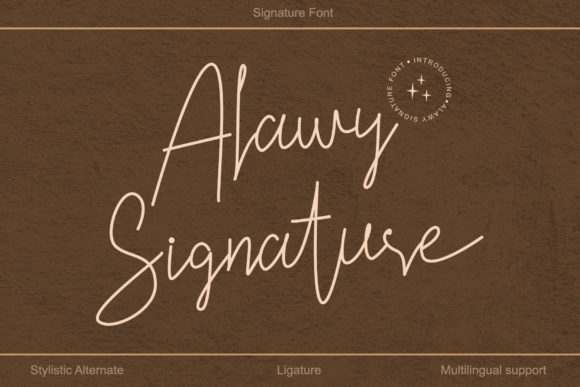 Alawy Signature: A Graceful Script Font for Editorial Elegance