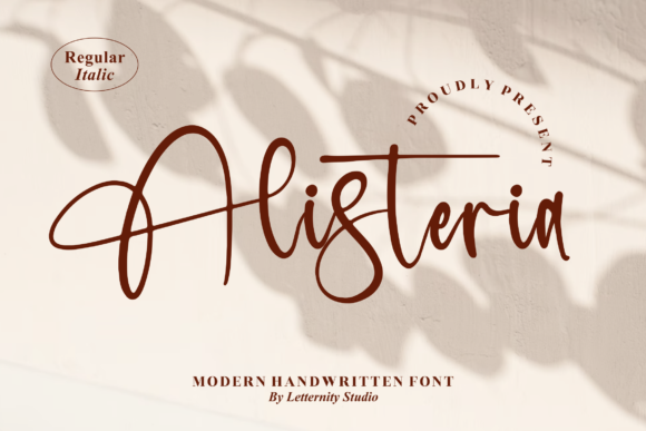 Alisteria: A Calligraphy Font for Elegant Web Design