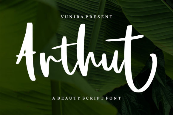 Arthut: A Handwritten Font for Stylish Web Design