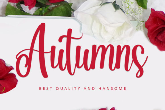 Autumns: A Refined Script Font for Elegant Branding