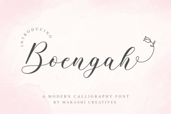 Boengah: A Handwritten Font for Elegant Branding