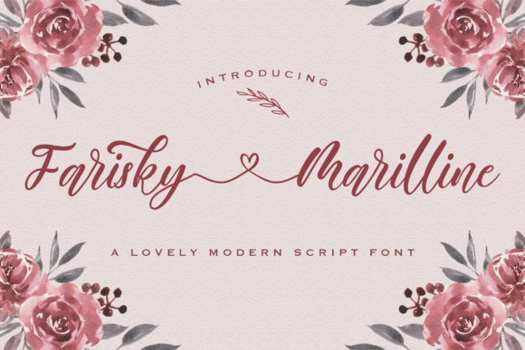 Bring Charm to Your Creations with Farisky Marlline Font