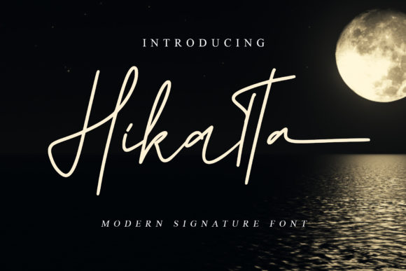 Discover Hikatta: A Luxurious Handwritten Font for Creative Branding