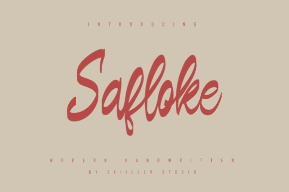 Discover the Charm of Safloke: A Handwritten Font for Makers