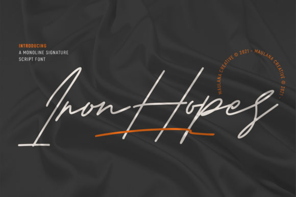 Elevate Your Brand with Iron Hopes: A Premium Script Font