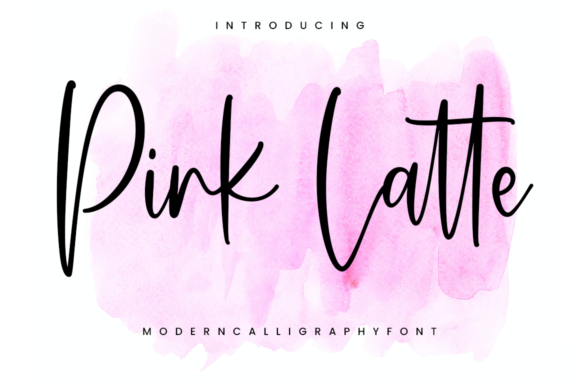 Elevate Your Craft with the Elegant Pink Latte Font