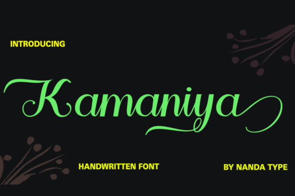 Elevate Your Handmade Creations with Kamaniya Font