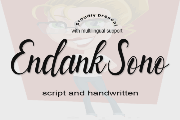 Endank Sono: A Whimsical Script Font for Creative Makers