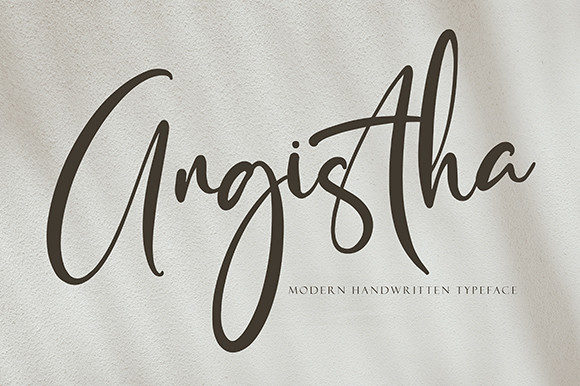 Enhance Your Brand with Angista: A Delicate Handwritten Font