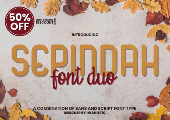 Explore Sepindah Duo: A Chic and Cheery Font Pair