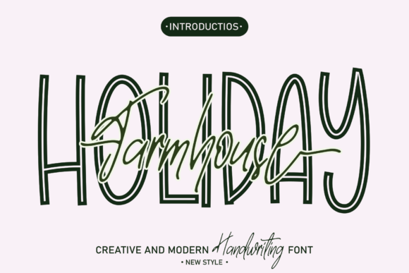 Farmhouse Holiday: A Chic and Cheery Font for Web Design
