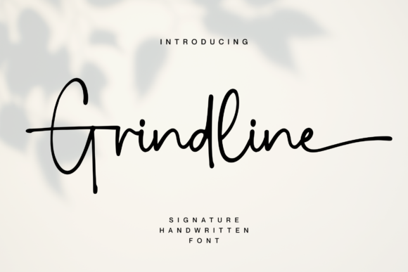 Grindline: A Charming Script Font for Web Design