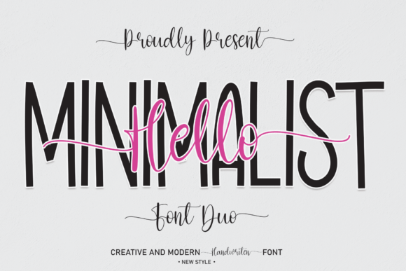 Hello Minimalist: A Chic and Cheery Font for Crafters
