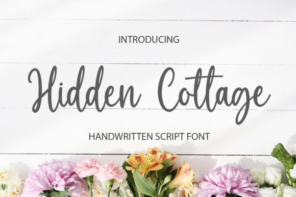 Hidden Cottage: The Elegant Script Font for Your Next Campaign
