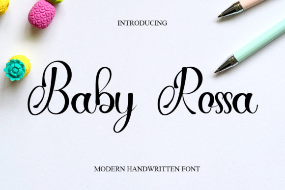 Introducing Baby Rossa: A Whimsical Handwritten Font