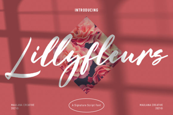 Lillyfleurs Signature: A Handwritten Font for Makers