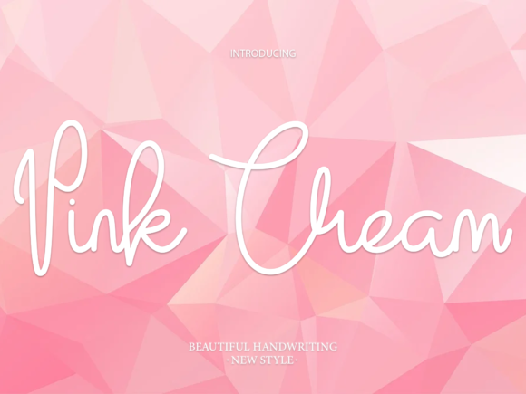 Pink Cream: A Versatile Script Font for Modern Web Design