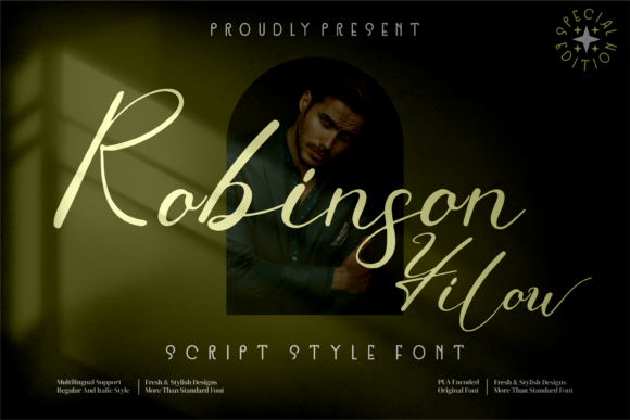 Robinson Yilow: A Charming Handwritten Font for Crafters