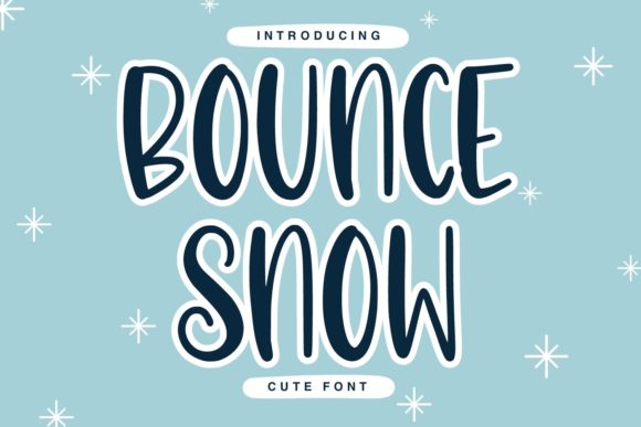 Transform Your Brand with Bounce Snow Font