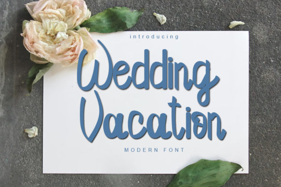 Wedding Vacation: A Charming Script Font for Editorial Design