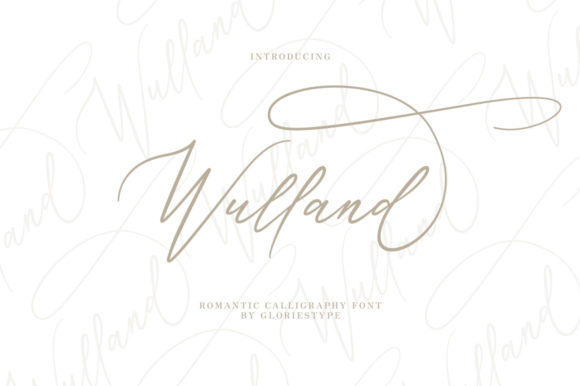Wulland: A Graceful Script Font for Editorial Elegance